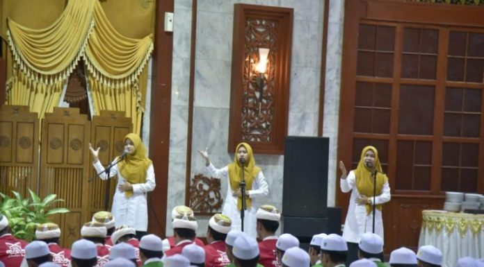 SHALAT Hajat Berjamaah dan Doa Bersama Untuk Kesuksesan Pelaksanan Musabaqah Tilawatil Qur’an MTQ XXIX Tahun 2022 di Mahligai Pancasila